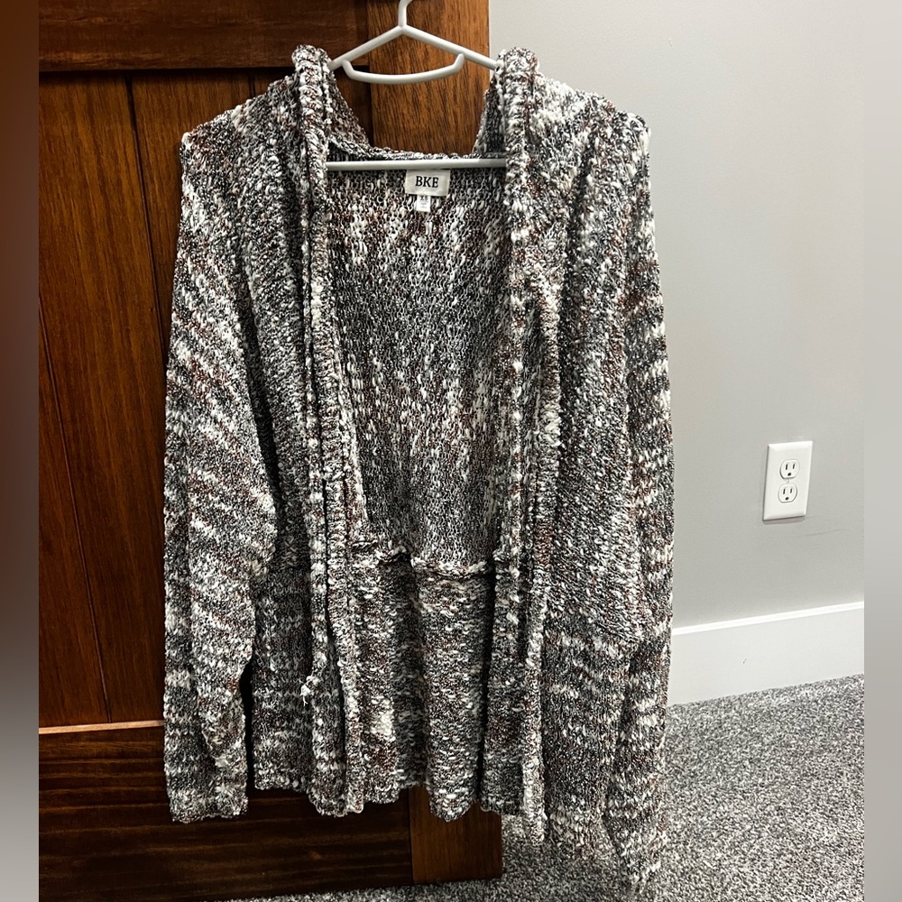 BKE Women's Hooded Knit Cardigan size XS